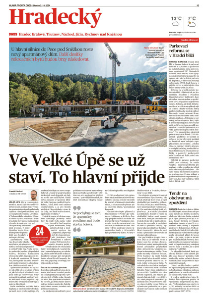 Ve Velké Úpě se už staví. To hlavní přijde